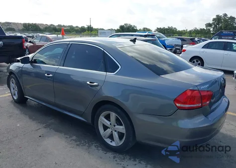 2013 Volkswagen Passat 2.5L Se from USA, damaged, VIN 1VWBH7A31DC106851